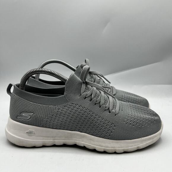 Skechers Go Walk Joy Womens Size 8 Gray Athletic Running Shoes Sneakers 56073 - Picture 1 of 14